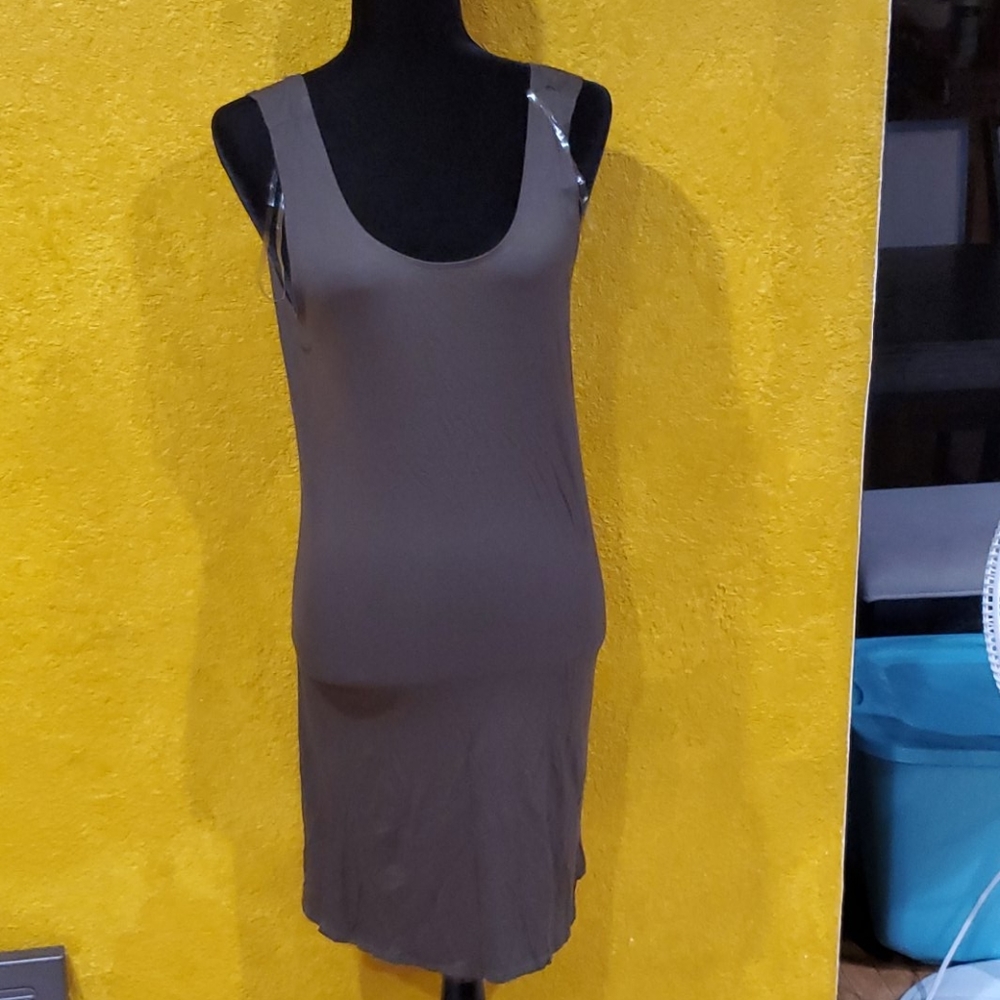 Navy green dress